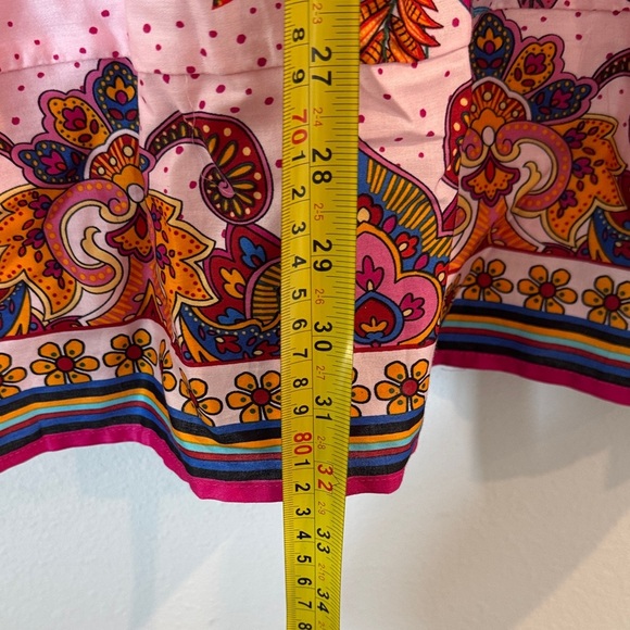 Floral Pink A-Line Skirt - Picture 5 of 7